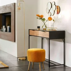 Lampadaire en métal (H150 cm) Keli Or