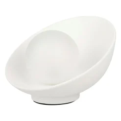 Lampe à poser céramique (H17 cm) Nacre Blanche