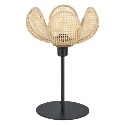 Lampe à poser en Bambou (H24 cm) Margaux Noire