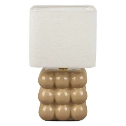 Lampe à poser en céramique (H27 cm) Pompon Beige