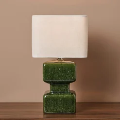 Lampe à poser en céramique (H34 cm) Céladon Verte