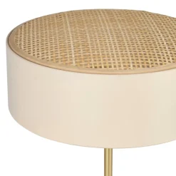 Lampe à poser en Métal et Bambou (H33.5 cm) Ambre Beige