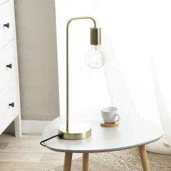 Lampe à poser en métal (H45 cm) Keli Or