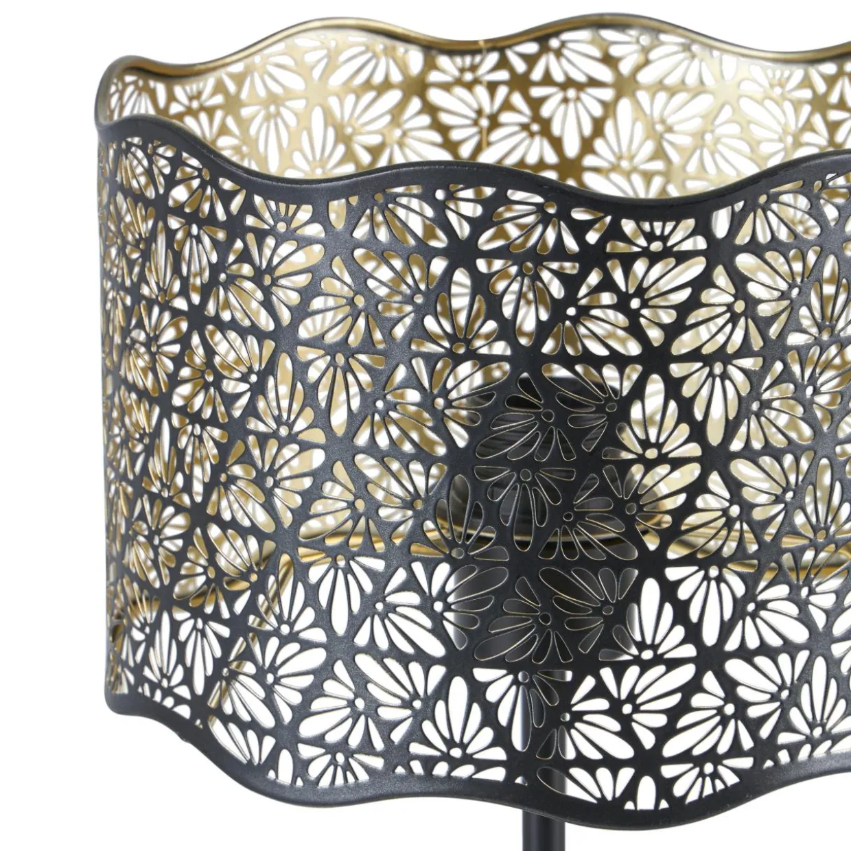 Lampe à poser en métal (H35 cm) Farah Noire