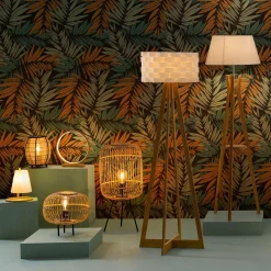 Lampe à poser LED (H32 cm) Ronde Bois