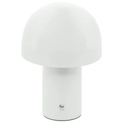 Lampe à poser métal LED (H20 cm) Zola Blanche
