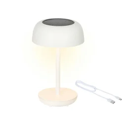 Lampe de table solaire 100 lumens (H29 cm) Singapour Blanc
