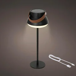 Lampe de table solaire 100 lumens (H36 cm) Tokyo Noir