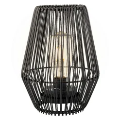 Lampe de table solaire LED (H23 cm) Calabre Noir