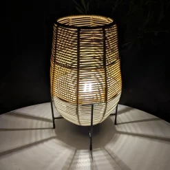 Lampe de table solaire LED (H31 cm) Vernazza Blanche