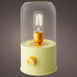 Lampe tempête sans fil rechargeable USB (H20 cm) Vert