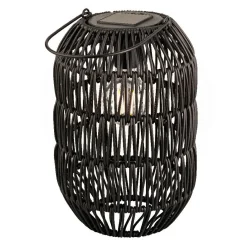 Lanterne de jardin solaire LED (H24,5 cm) Toscane Noir