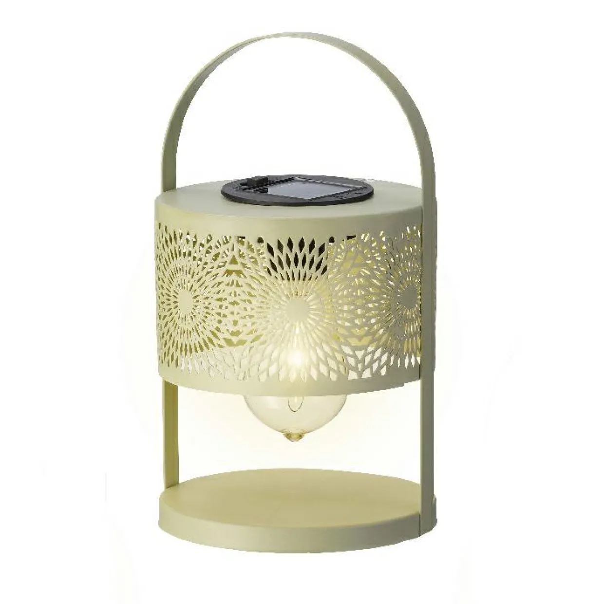 Lanterne solaire de table (H22,5 cm) à LED Vert clair