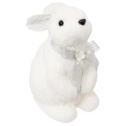 Lapin de Noël (H25 cm) Giulia petit nœud