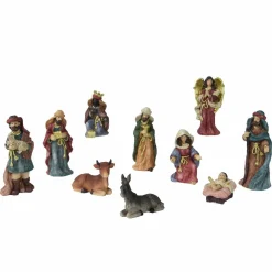 Les 10 santons (Hauteur 13 cm) d'Emile