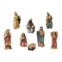 Les 8 santons (Hauteur 9 cm) de Valentine