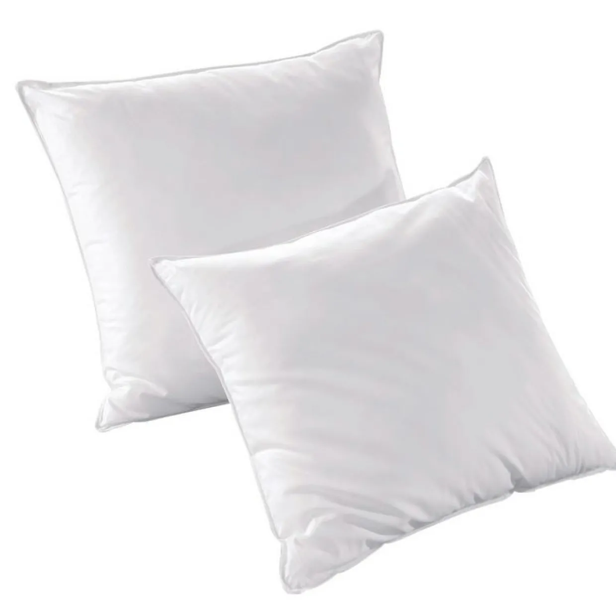 Lot Couette chaude anti-acariens (240 x 220 cm) + 2 Oreillers (60 x 60 cm) Comète Blanche