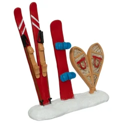 Lot de 3 accessoires (H10 cm) Sport d'hiver pour village