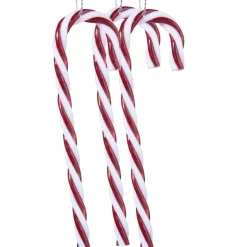 Lot de 3 batons de sucre d'orge à suspendre (H12 cm) Douceur Rouge