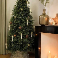 Lot de 10 bougies à piles (H15 cm) Crystal Blanc chaud