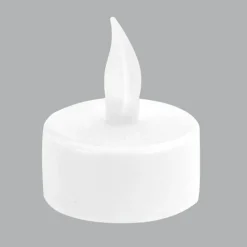 Lot de 6 Bougies LED vacillantes Chauffe-plat Blanc chaud