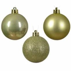 Lot de 30 boules de Noël Alpine assorties Pistache