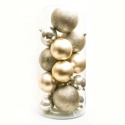 Lot de 20 boules de Noël assorties New Alpine Perle