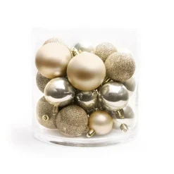 Lot de 30 boules de Noël assorties New Alpine Perle