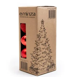 Lot de 30 boules de Noël assorties New Alpine Rouge