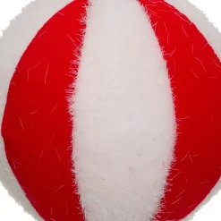 Lot de 22 boules de Noël assorties Rayures Rouge