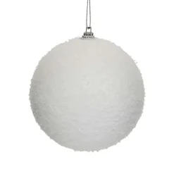 Lot de 12 boules de Noël assortie Neige fraiche Blanche