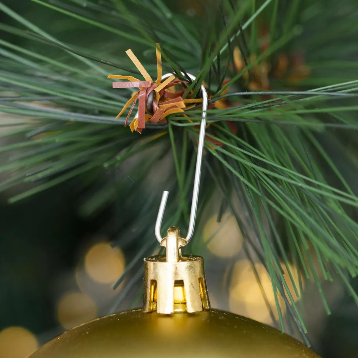 Lot de 30 boules de Noël assorties New Alpine Or