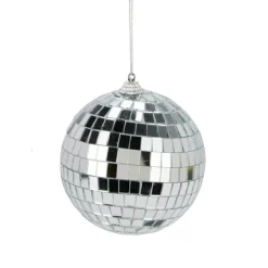 Lot de 12 boules de Noël (D100 mm) Night Fever Argent