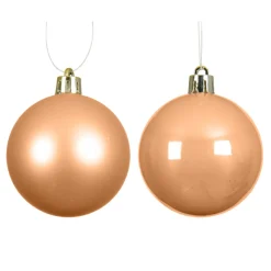 Lot de 6 boules de Noël (D80 mm) Aravis Pêche