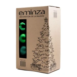 Lot de 30 boules de Noël (D80 mm) New Alpine Vert sapin