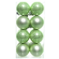 Lot de 16 boules de Noël (D40 mm) Aravis Vert thé matcha