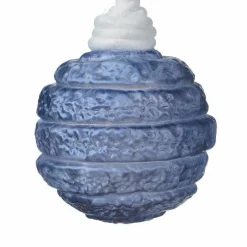 Lot de 3 boules de Noël (D80 mm) en verre Silva Bleu nuit