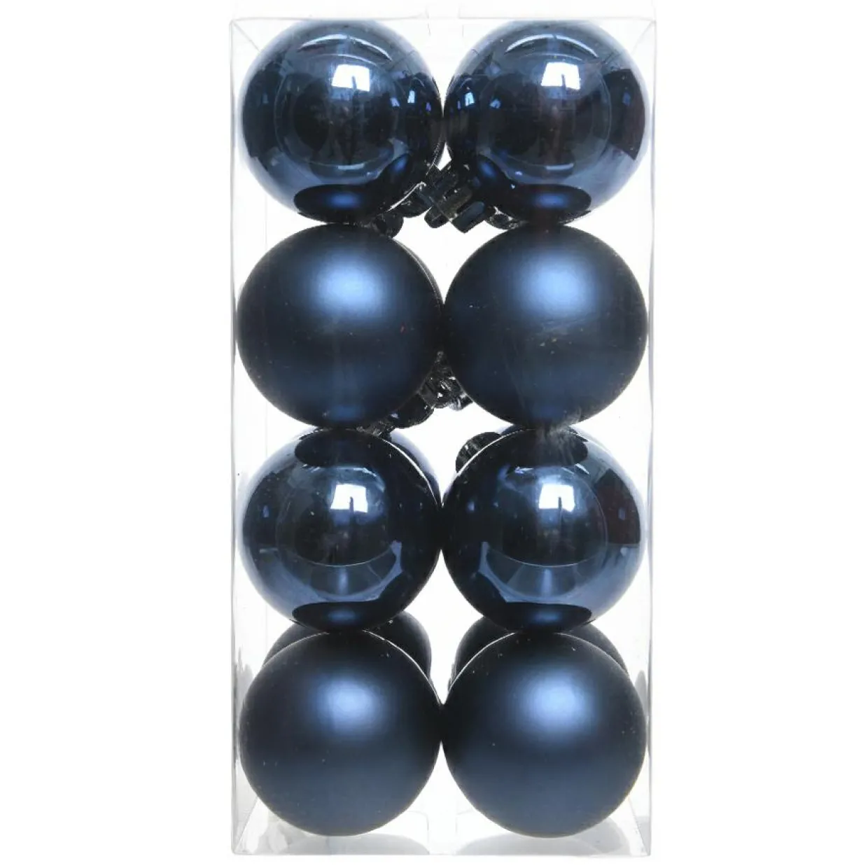Lot de 16 boules de Noël (D40 mm) Aravis Bleu nuit