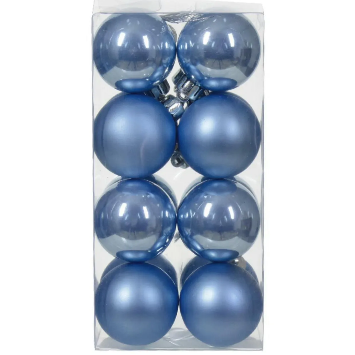 Lot de 16 boules de Noël (D40 mm) Aravis Bleu ciel