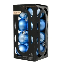 Lot de 16 boules de Noël (D40 mm) Aravis Bleu ciel
