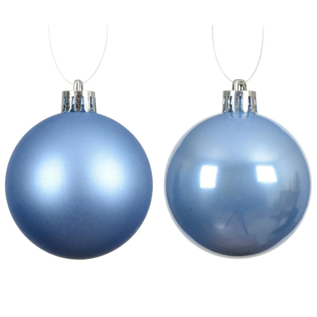 Lot de 16 boules de Noël (D40 mm) Aravis Bleu ciel