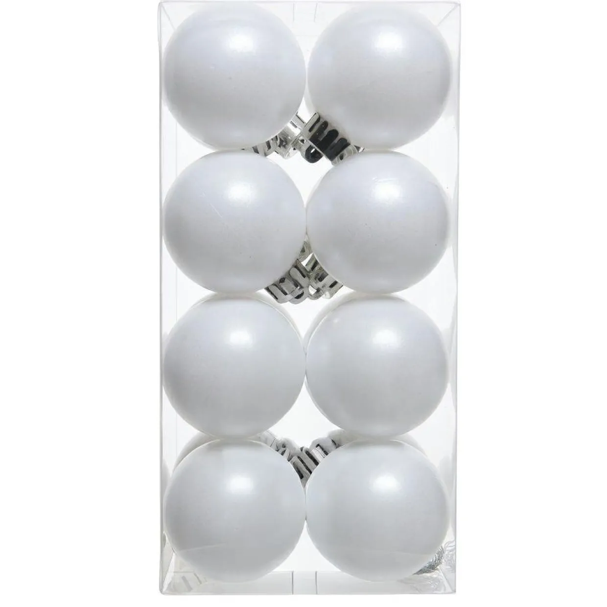 Lot de 16 boules de Noël (D40 mm) Aravis Blanc