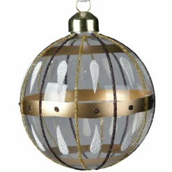 Lot de 3 boules de Noël en verre (D80 mm) Mailen Transparent