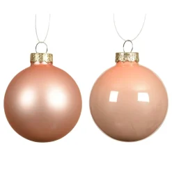 Lot de 6 boules de Noël en verre (D80 mm) Boréal Pêche