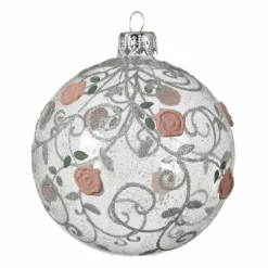 Lot de 6 boules de Noël en verre (D80 mm) Rosita Transparent