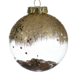 Lot de 12 boules de Noël transparentes (D80 mm) Zéli