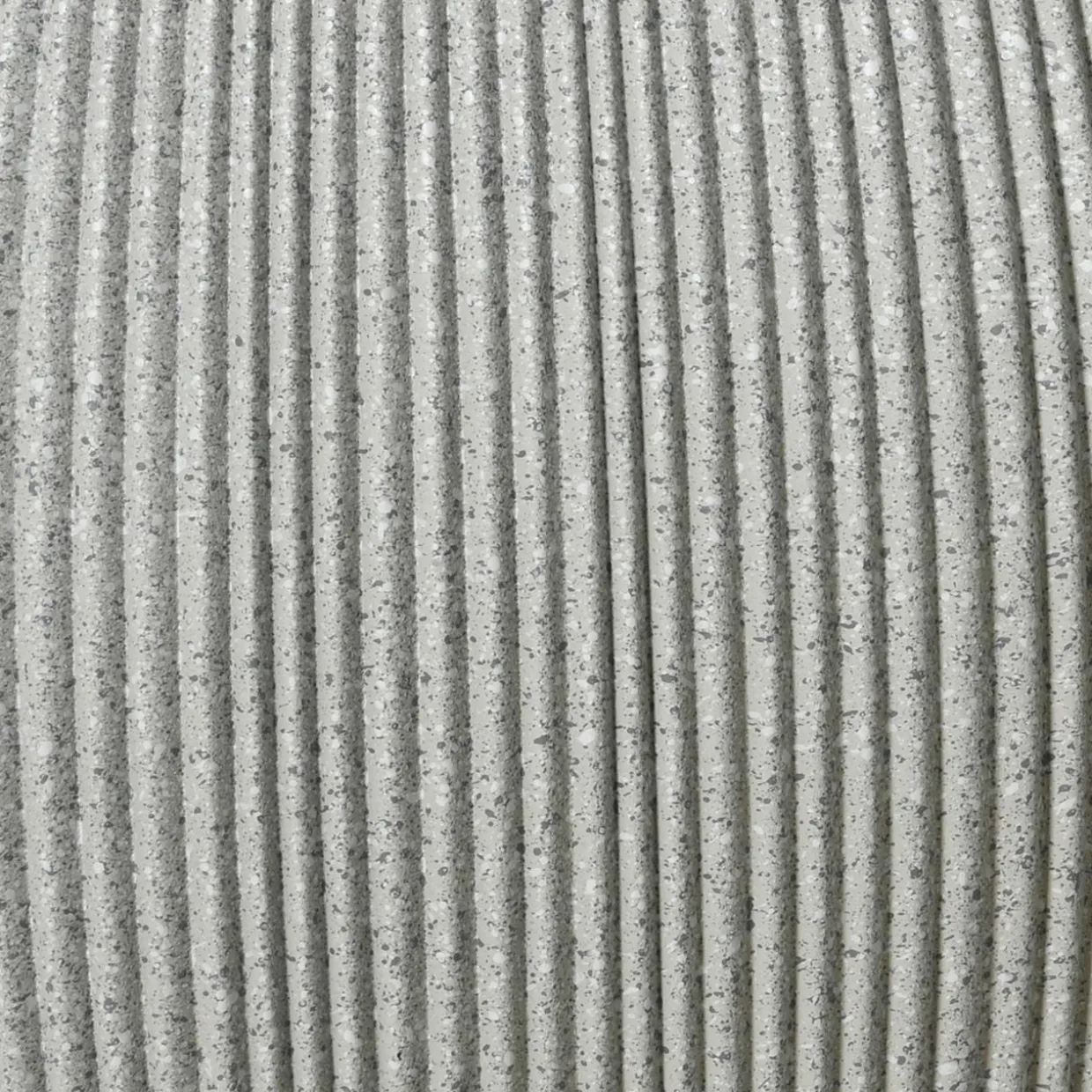 Lot de 2 cache-pots d'extérieur ronds (H41-30 cm) Lennox strié Gris clair