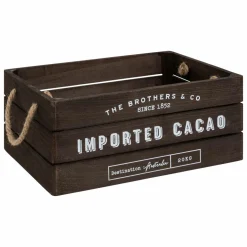 Lot de 3 cagettes bois Denys Marron