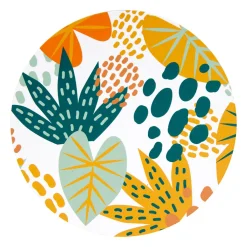 Lot de 12 cartes étapes bébé carton (10 cm) Mois Multicolore