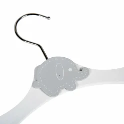 Lot de 3 cintres enfant bois Gris